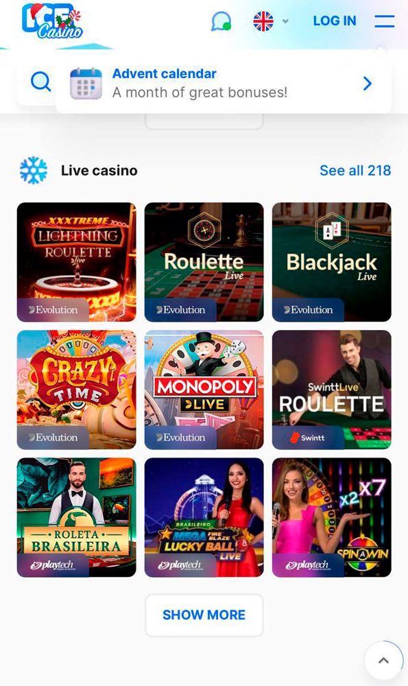 Ice Casino Mobilne igre